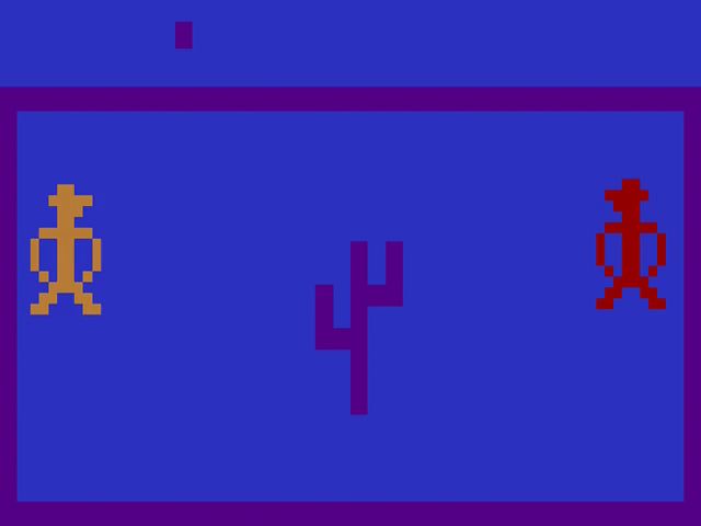 Outlaw title screen for Atari 2600